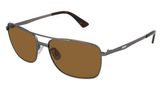 Puma Sunglass Man Ruthenium Ruthenium Brown