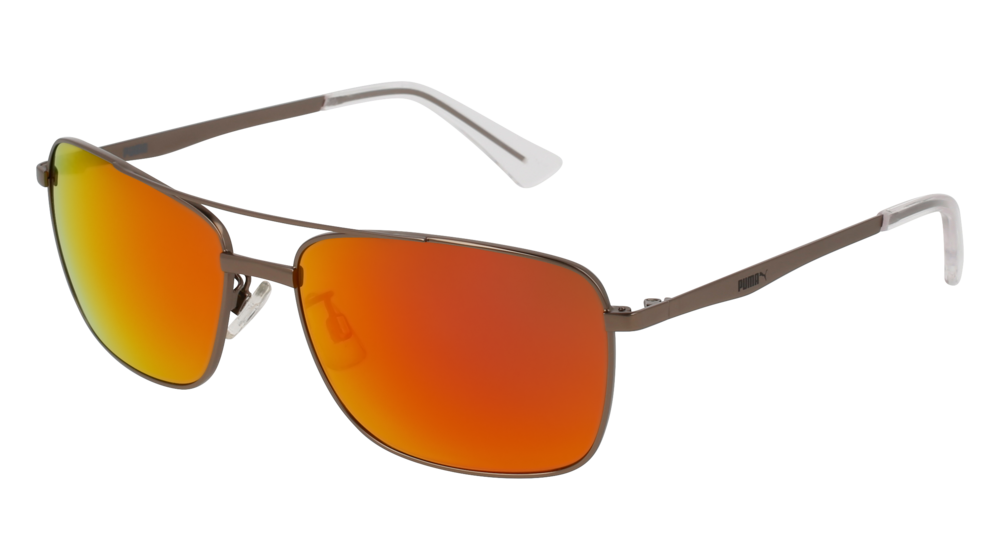 Puma Sunglass Man Ruthenium Ruthenium Orange