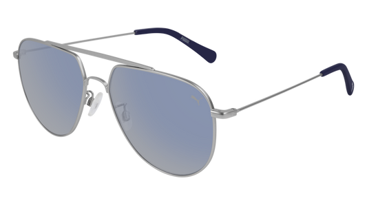 Puma Sunglass Man Silver Silver Blue