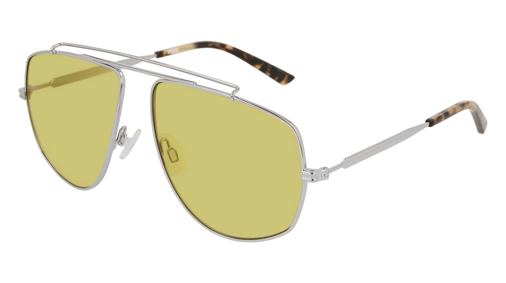 Puma Sunglass Man Silver Silver Green