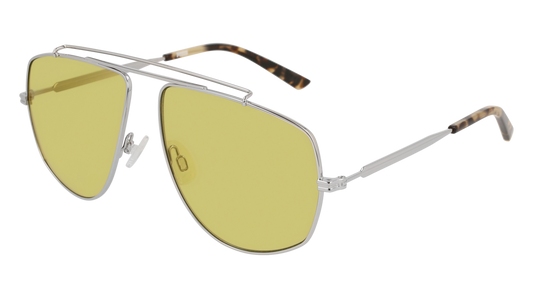 Puma Sunglass Man Silver Silver Green