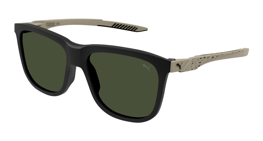 Puma Sunglass Man Black Beige Green