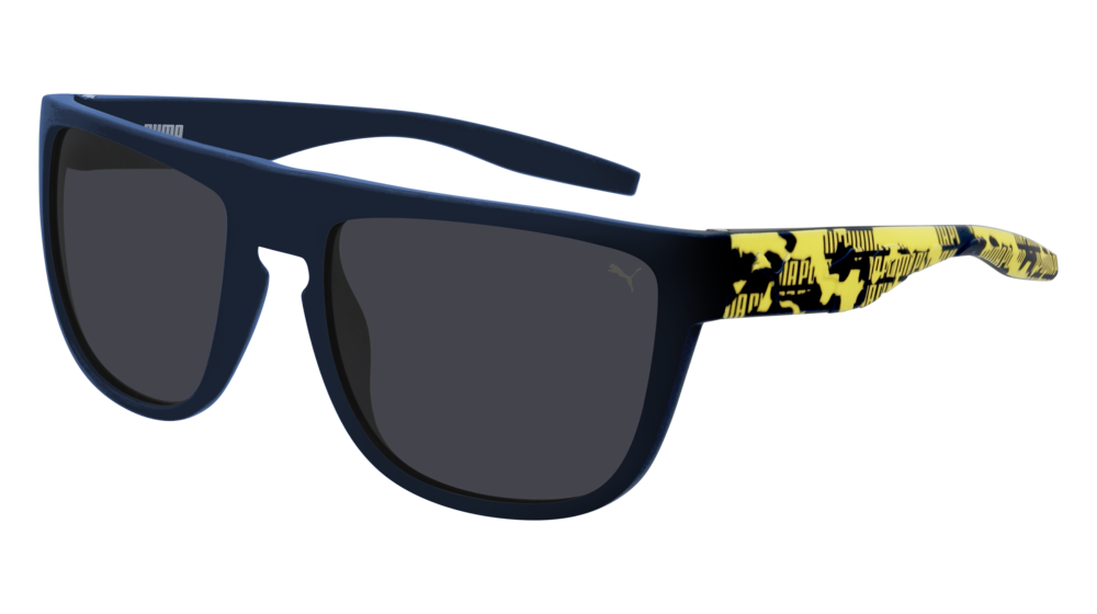 Puma Sunglass Man Blue Blue Smoke