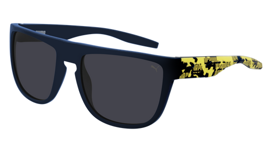 Puma Sunglass Man Blue Blue Smoke