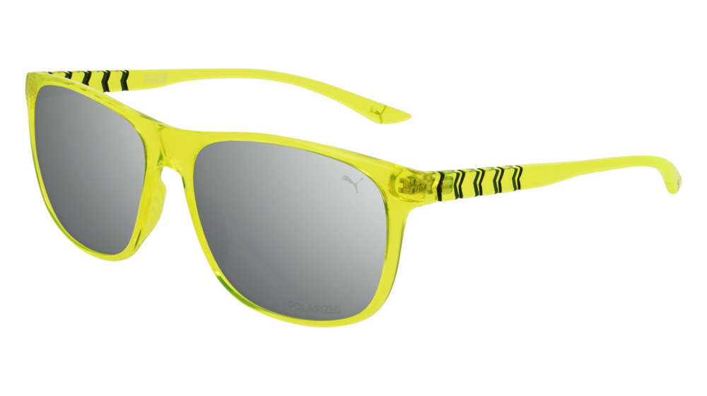 Puma Sunglass Unisex Yellow Yellow Silver