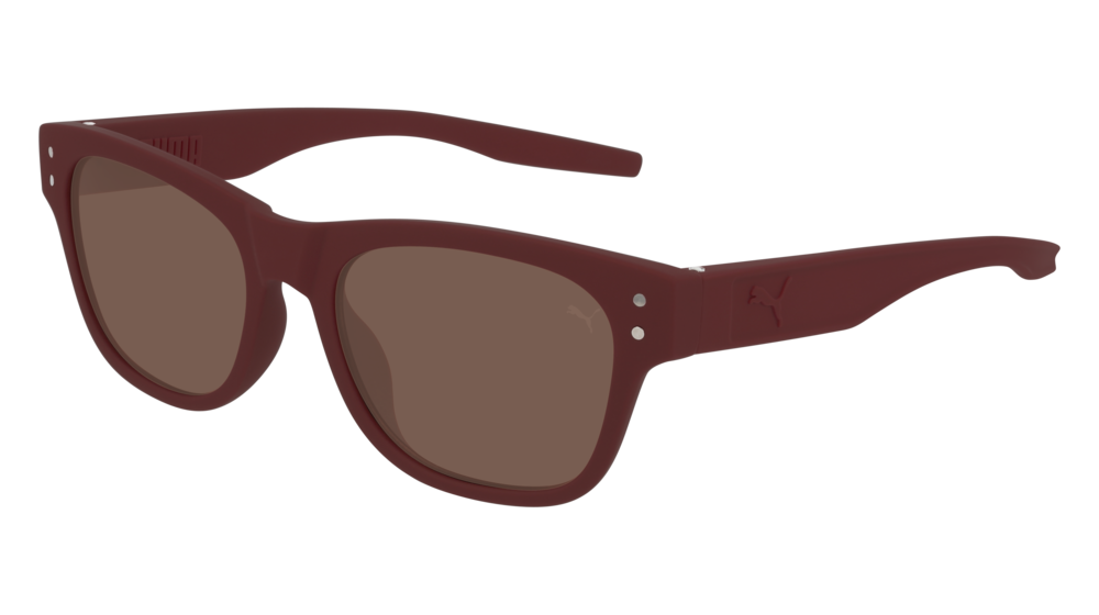 Puma Sunglass Unisex Red Red Brown