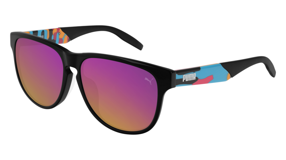 Puma Sunglass Unisex Black Havana Pink