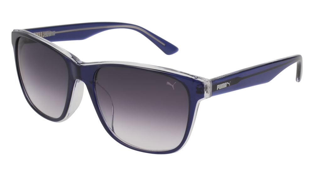 Puma Sunglass Unisex Blue Blue Grey