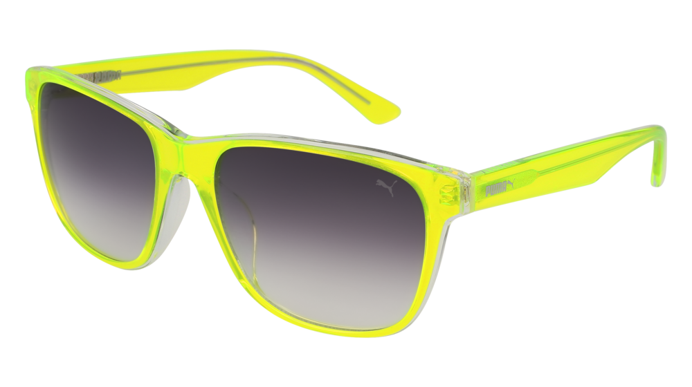 Puma Sunglass Unisex Yellow Yellow Grey