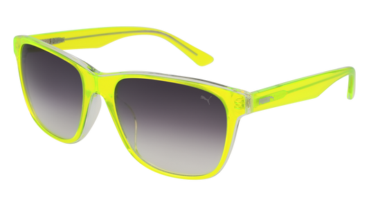 Puma Sunglass Unisex Yellow Yellow Grey