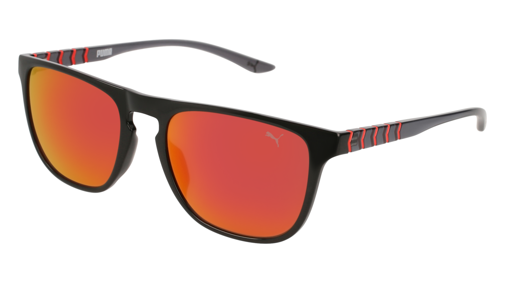 Puma Sunglass Unisex Black Grey Orange