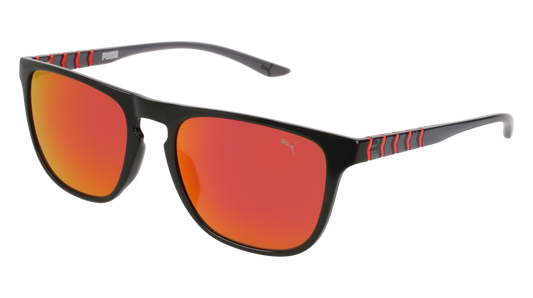 Puma Sunglass Unisex Black Grey Orange