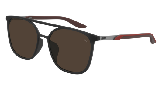 Puma Sunglass Unisex Grey Burgundy Brown