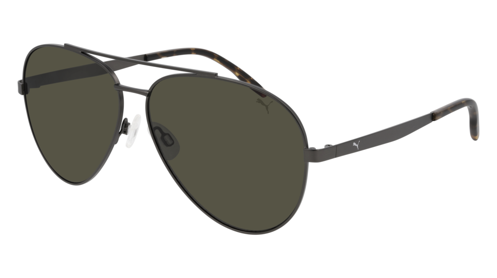 Puma Sunglass Unisex Ruthenium Ruthenium Green