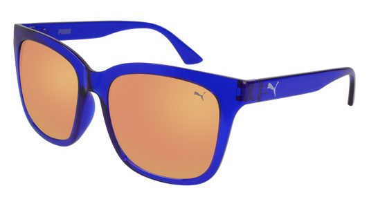 Puma Sunglass Woman Blue Blue Gold