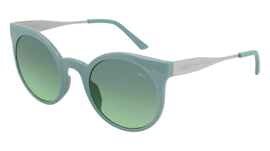 Puma Sunglass Woman Green Silver Green