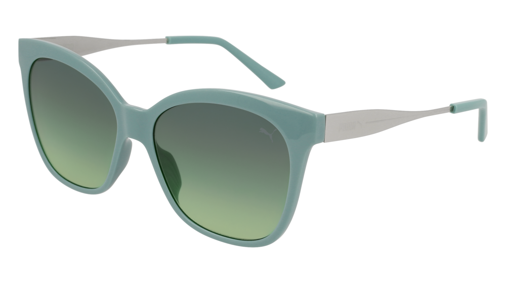 Puma Sunglass Woman Green Silver Green