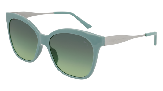 Puma Sunglass Woman Green Silver Green