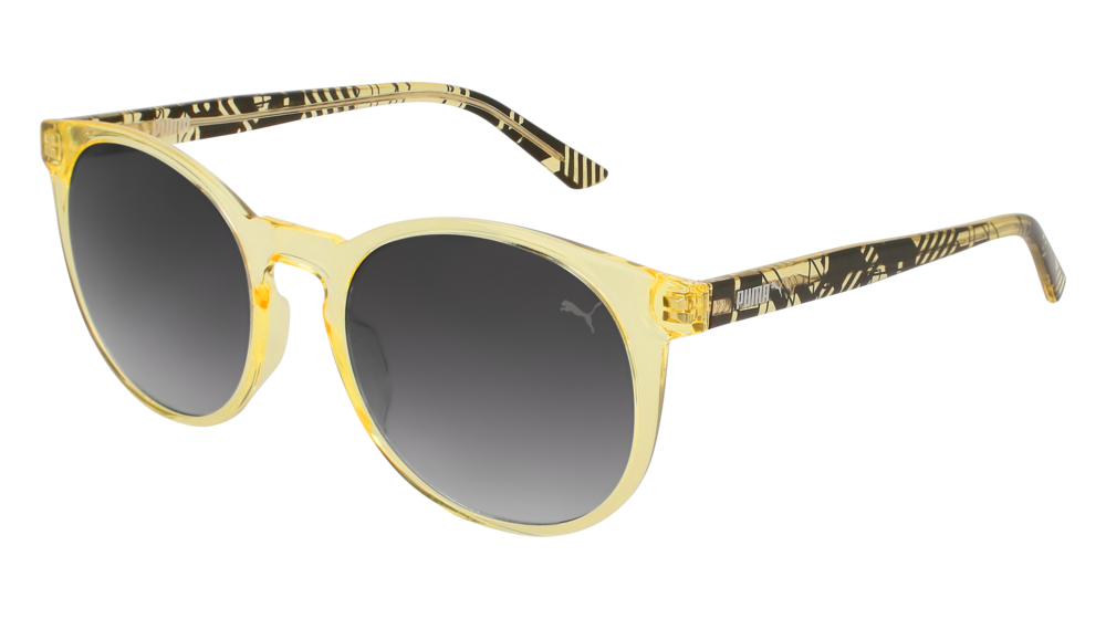 Puma Sunglass Woman Yellow Yellow Grey