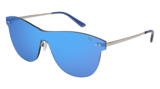 Puma Sunglass Woman Light Blue Silver Light Blue