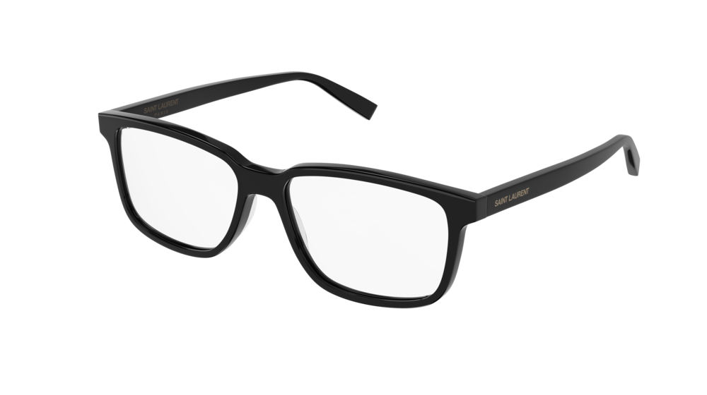 Saint Laurent Optical Frame Man Black Black Transparent