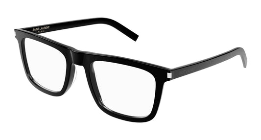 Saint Laurent Optical Frame Man Black Black Transparent