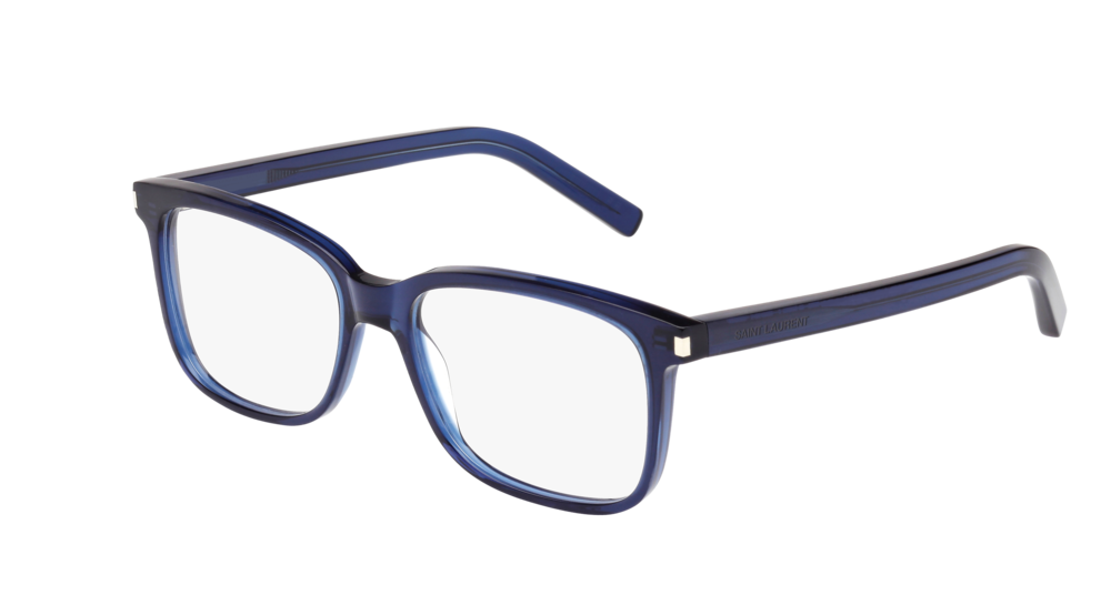 Saint Laurent Optical Frame Man Blue Blue Transparent