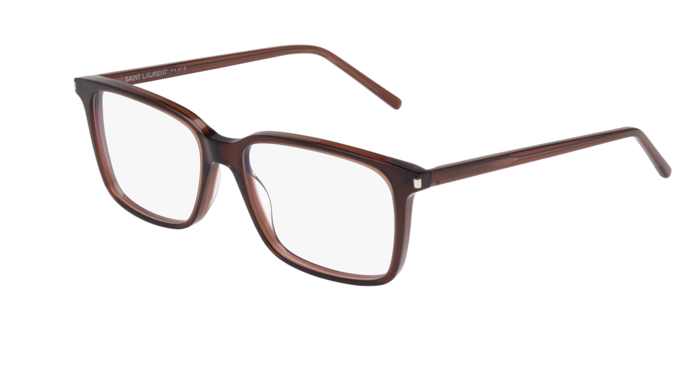 Saint Laurent Optical Frame Man Brown Brown Transparent