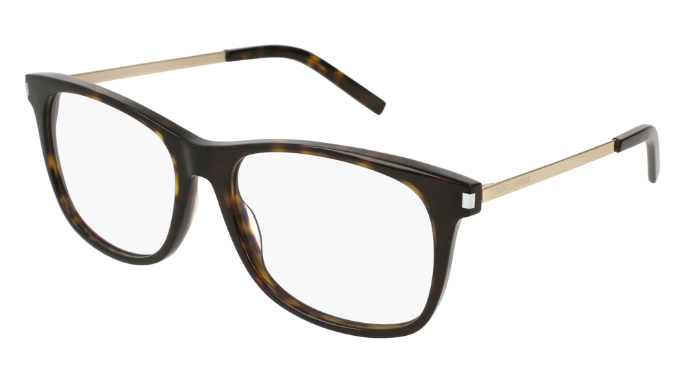 Saint Laurent Optical Frame Man Havana Gold Transparent