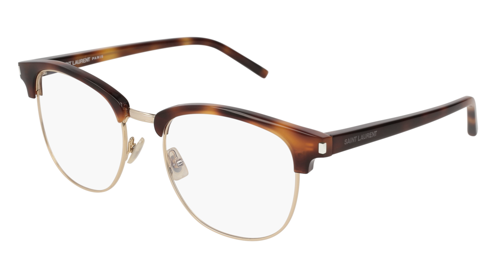 Saint Laurent Optical Frame Man Havana Havana Transparent