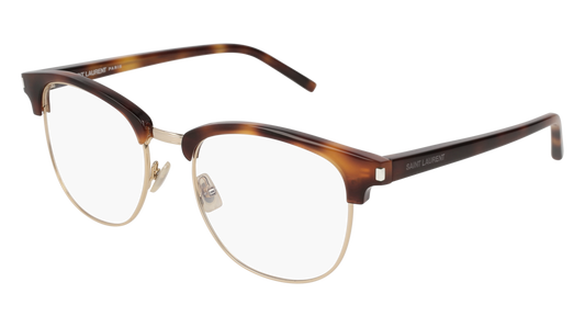 Saint Laurent Optical Frame Man Havana Havana Transparent