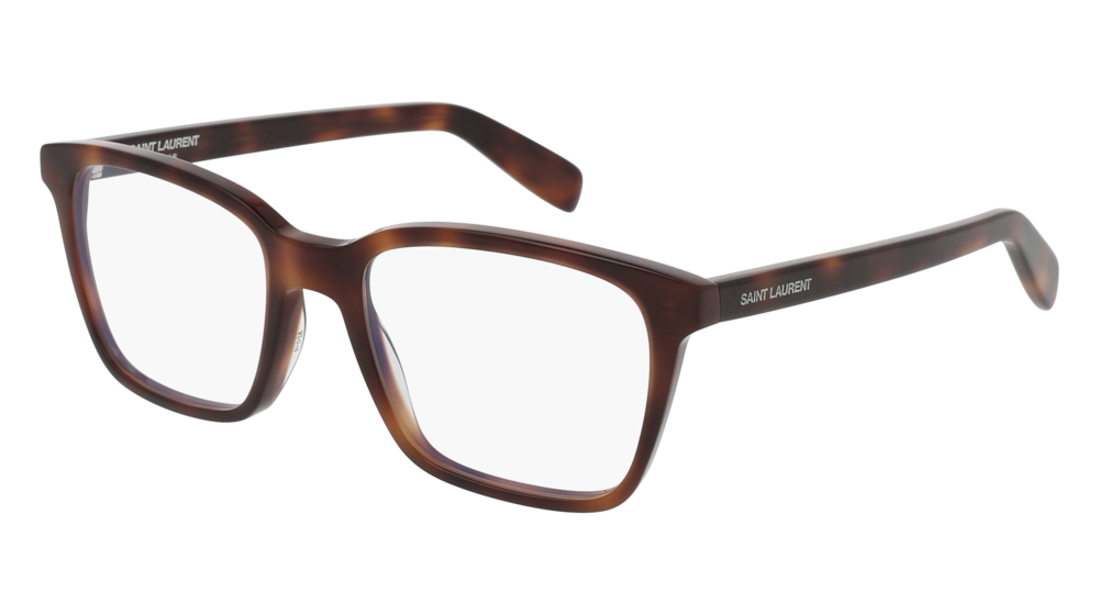 Saint Laurent Optical Frame Man Havana Havana Transparent