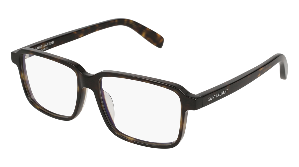 Saint Laurent Optical Frame Man Havana Havana Transparent