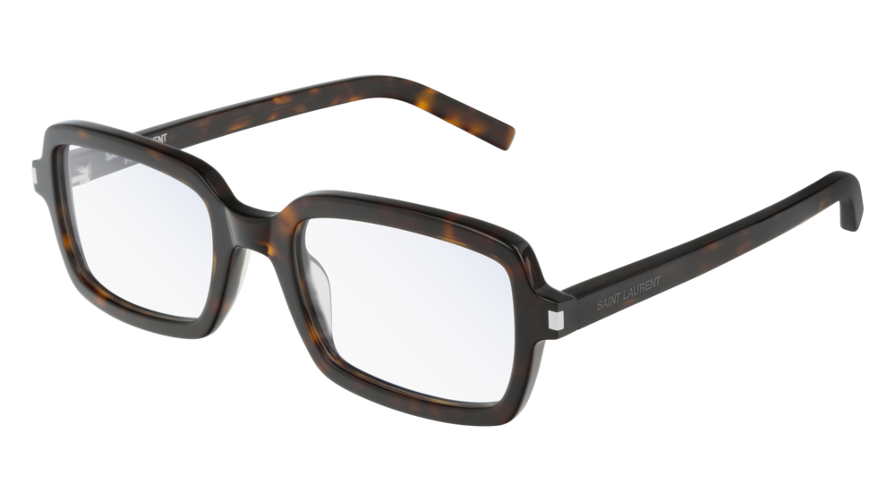 Saint Laurent Optical Frame Man Havana Havana Transparent