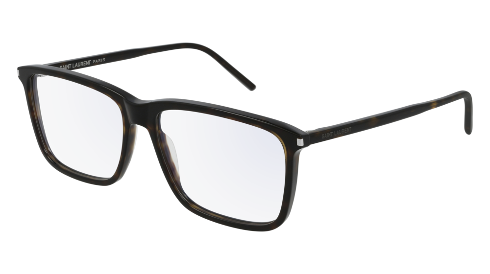 Saint Laurent Optical Frame Man Havana Havana Transparent