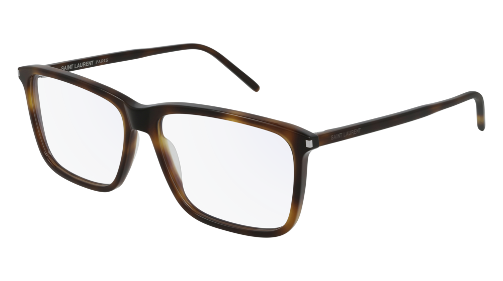 Saint Laurent Optical Frame Man Havana Havana Transparent