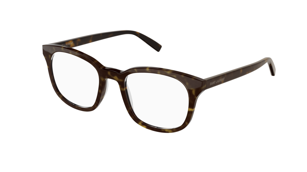 Saint Laurent Optical Frame Man Havana Havana Transparent