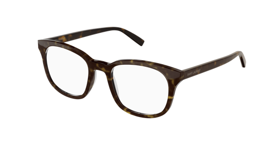 Saint Laurent Optical Frame Man Havana Havana Transparent