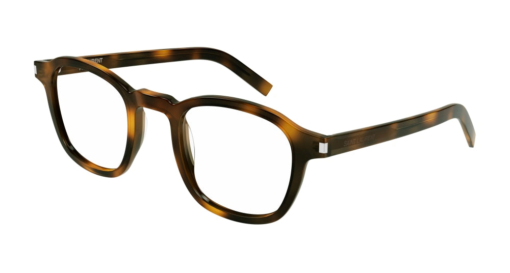 Saint Laurent Optical Frame Man Havana Havana Transparent