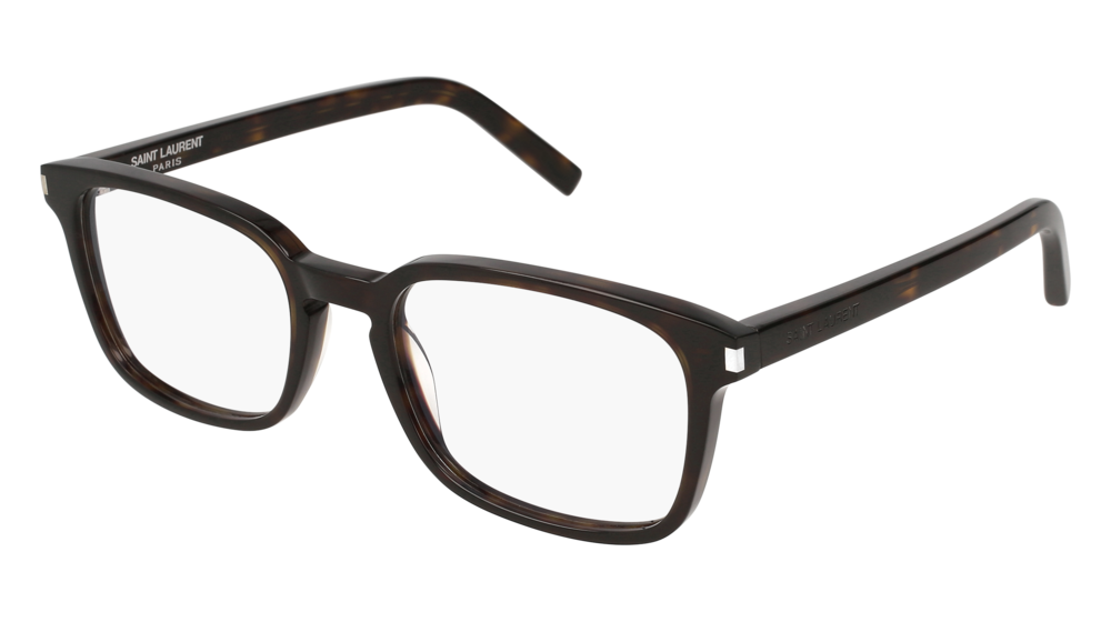 Saint Laurent Optical Frame Man Havana Havana Transparent