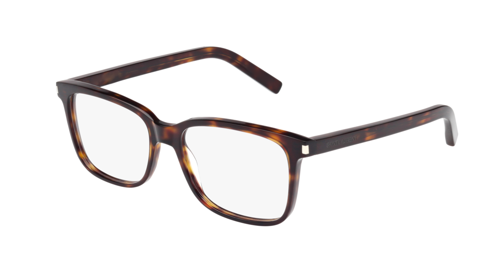 Saint Laurent Optical Frame Man Havana Havana Transparent