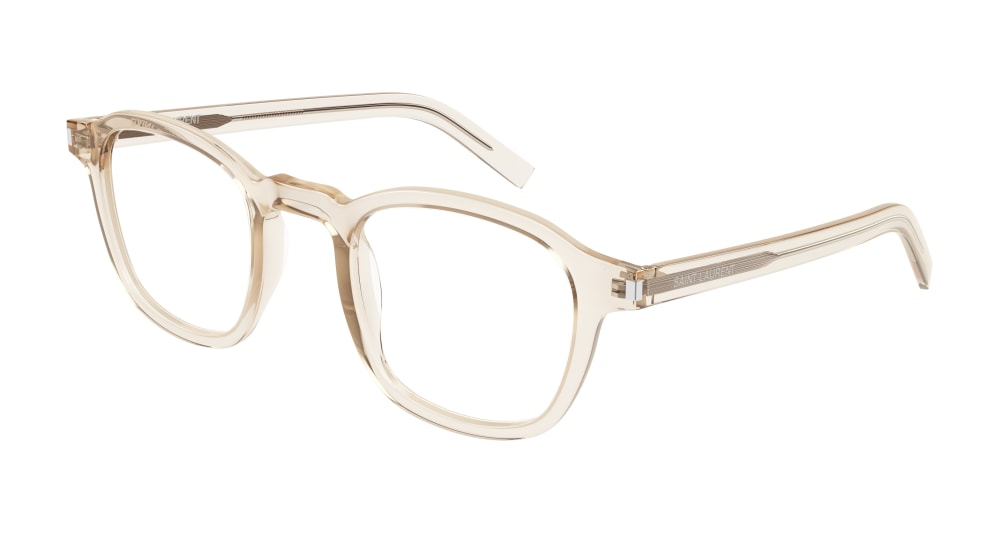 Saint Laurent Optical Frame Man Nude Nude Transparent