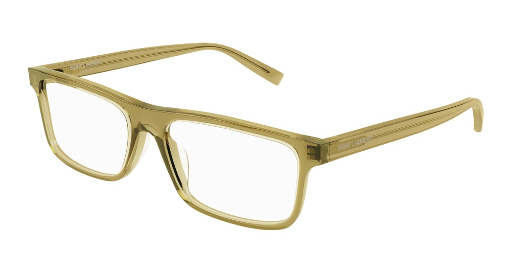 Saint Laurent Optical Frame Man Yellow Yellow Transparent