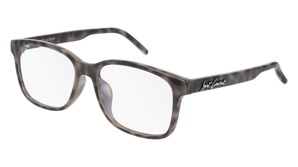 Saint Laurent Optical Frame Man Grey Grey Transparent