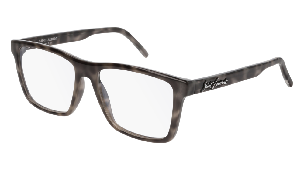 Saint Laurent Optical Frame Man Grey Grey Transparent