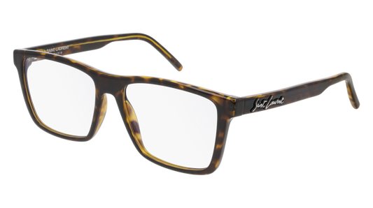 Saint Laurent Optical Frame Man Havana Havana Transparent