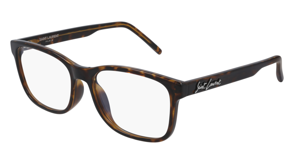 Saint Laurent Optical Frame Man Havana Havana Transparent