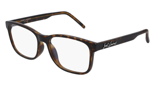 Saint Laurent Optical Frame Man Havana Havana Transparent