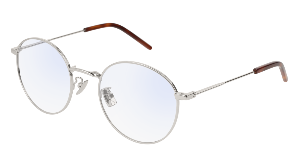 Saint Laurent Optical Frame Man Silver Silver Transparent