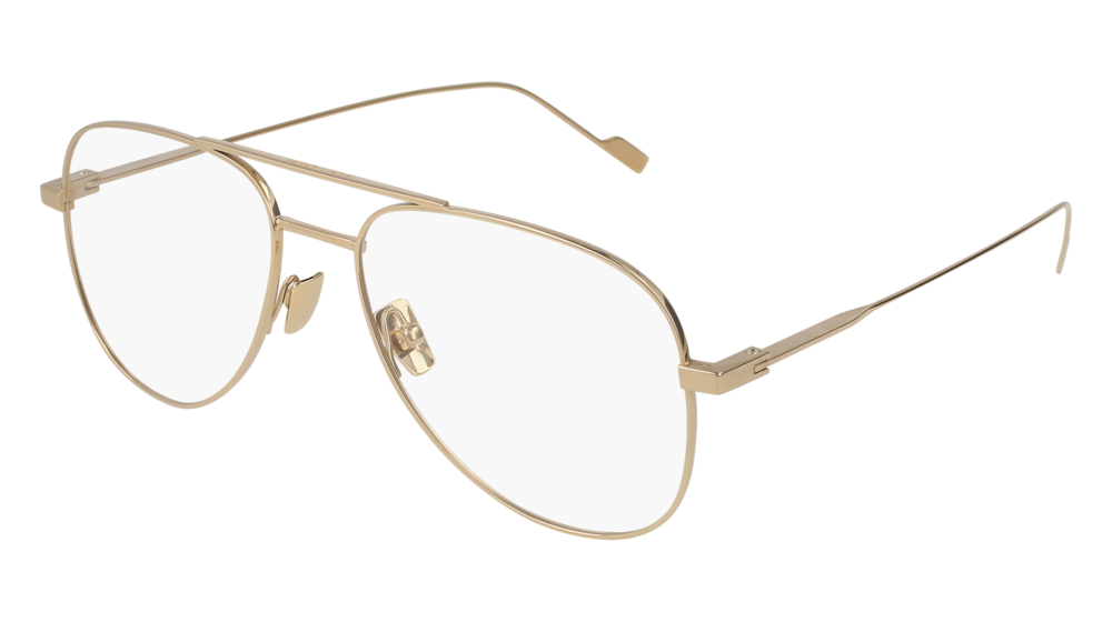 Saint Laurent Optical Frame Man Gold Gold Transparent